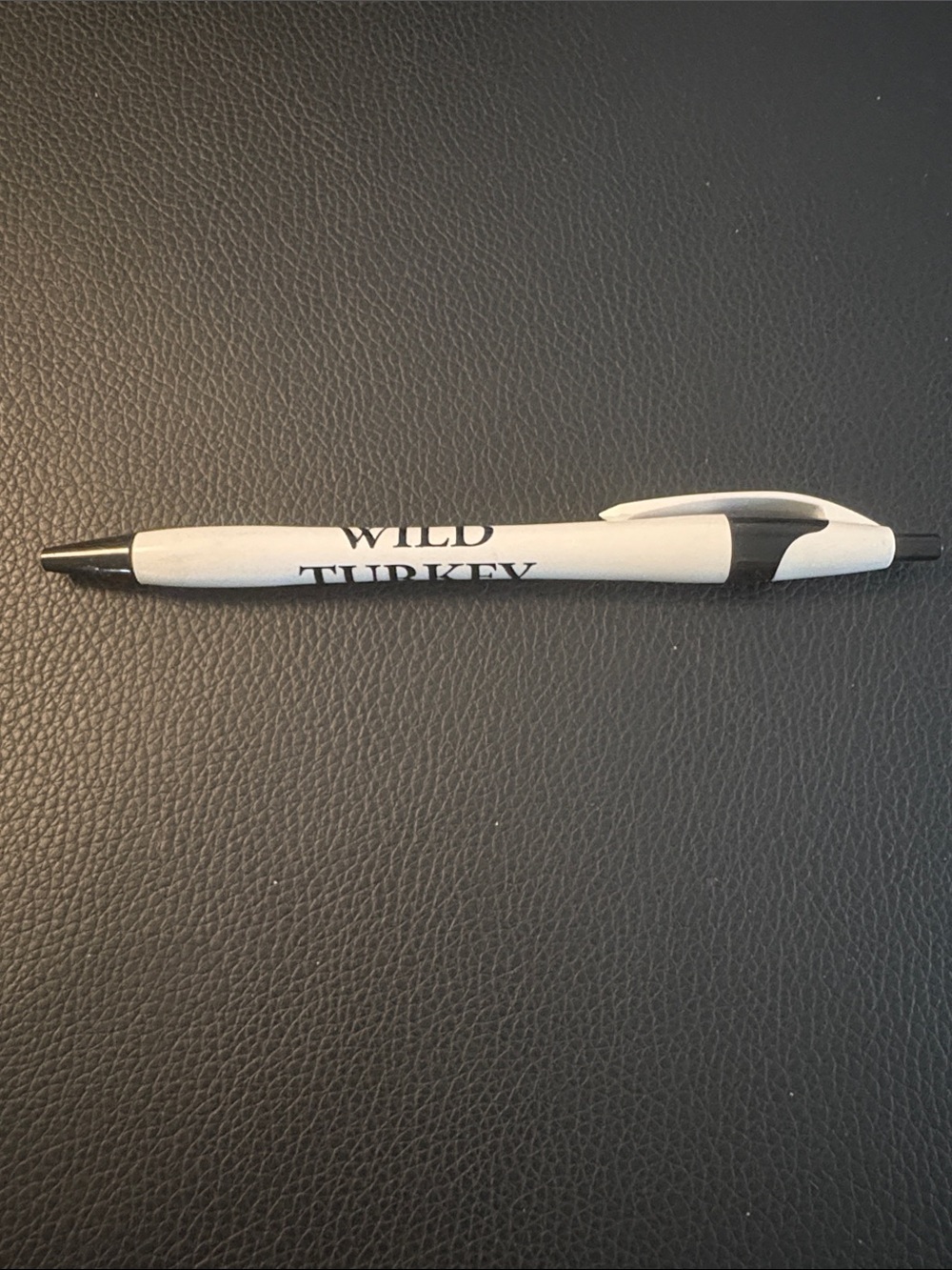 Wild Turkey Branded White and Black Ballpoint Pen